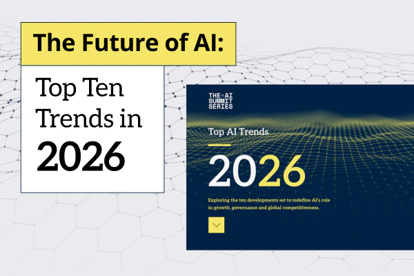 Ladies enjoying The AI Summit London in a selfie frame