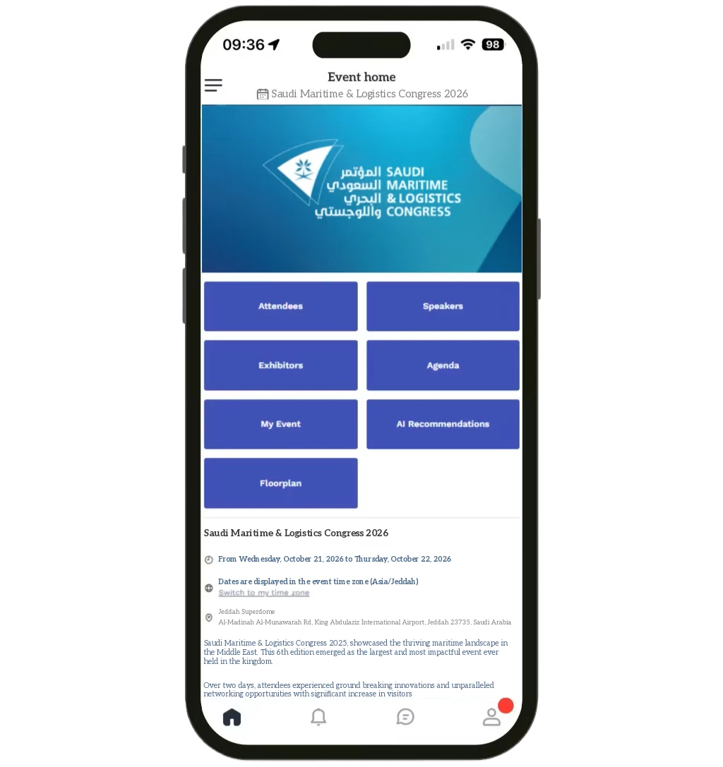 Saudi Maritime & Logistics Congress Event App