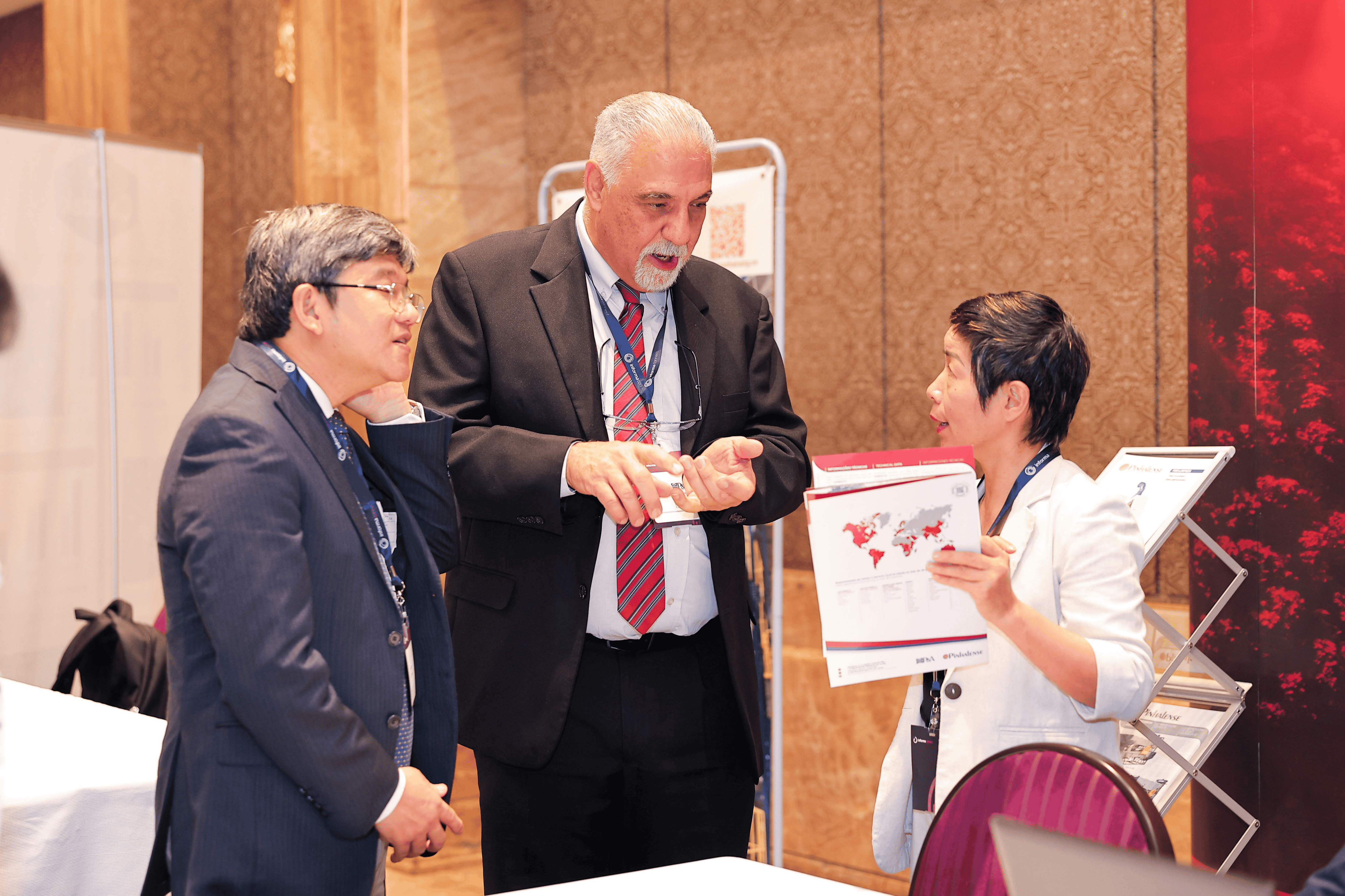 booth representative at asia international coffee conference