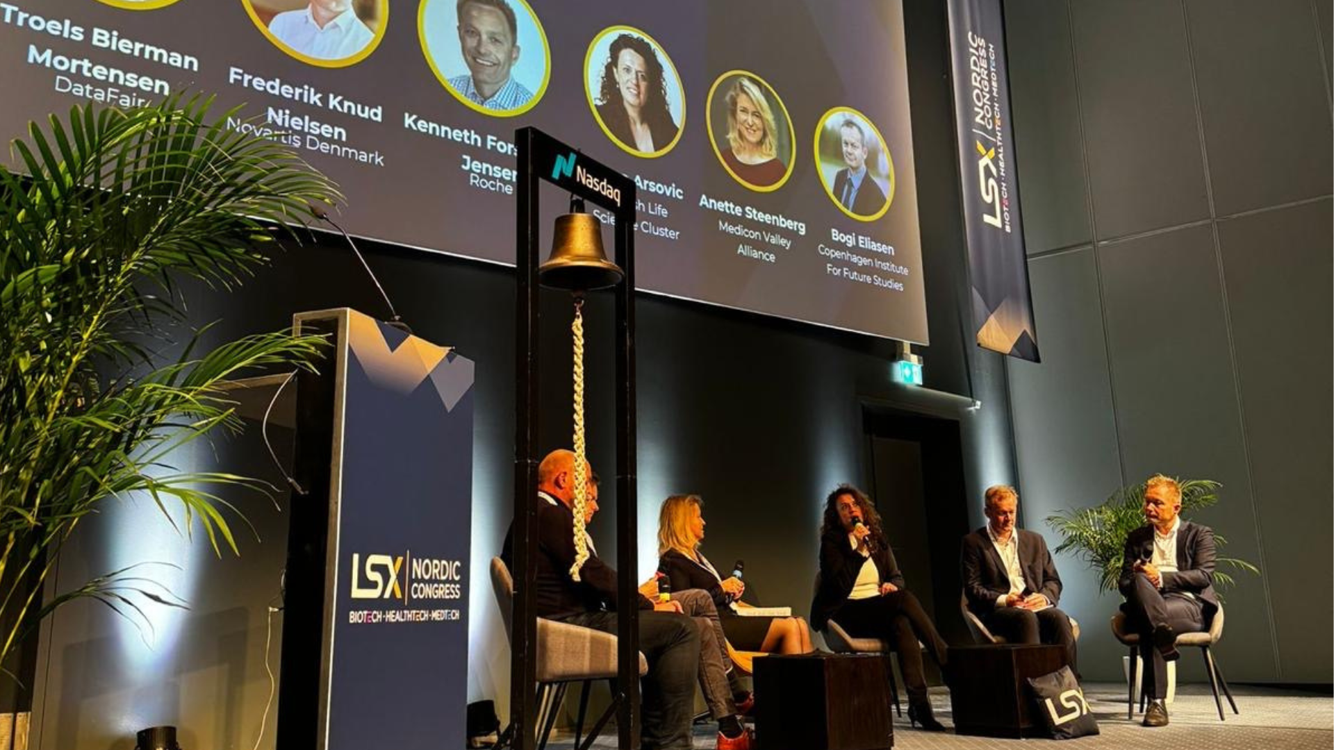 Panellists on stage at the LSX Nordic Congress