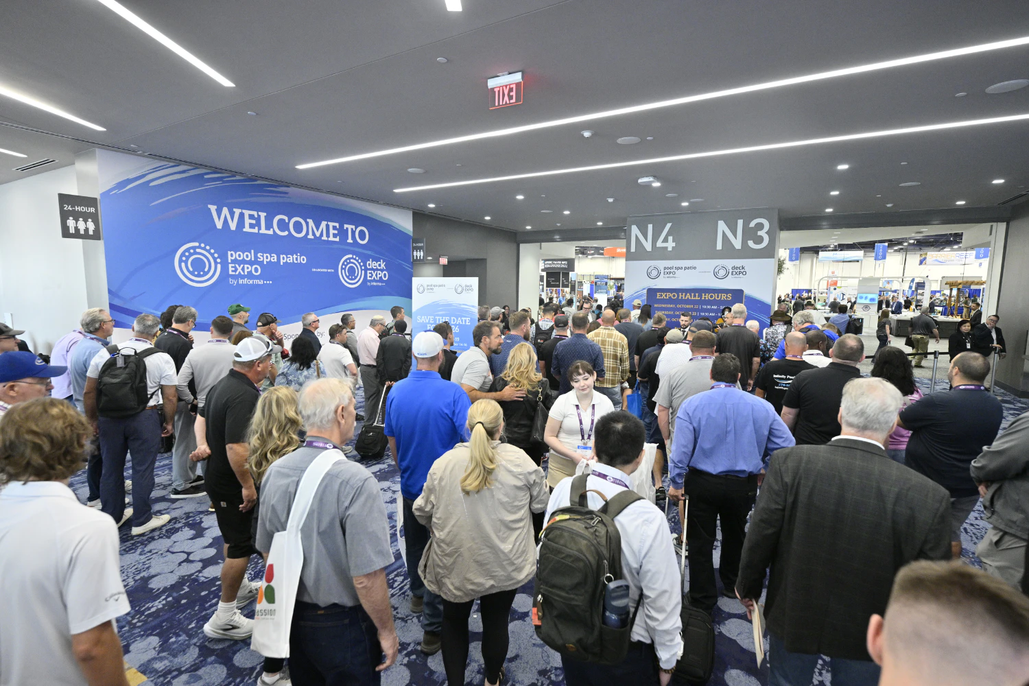 Busy Show Floor Opening