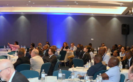 Attending conference at Africa Sugar