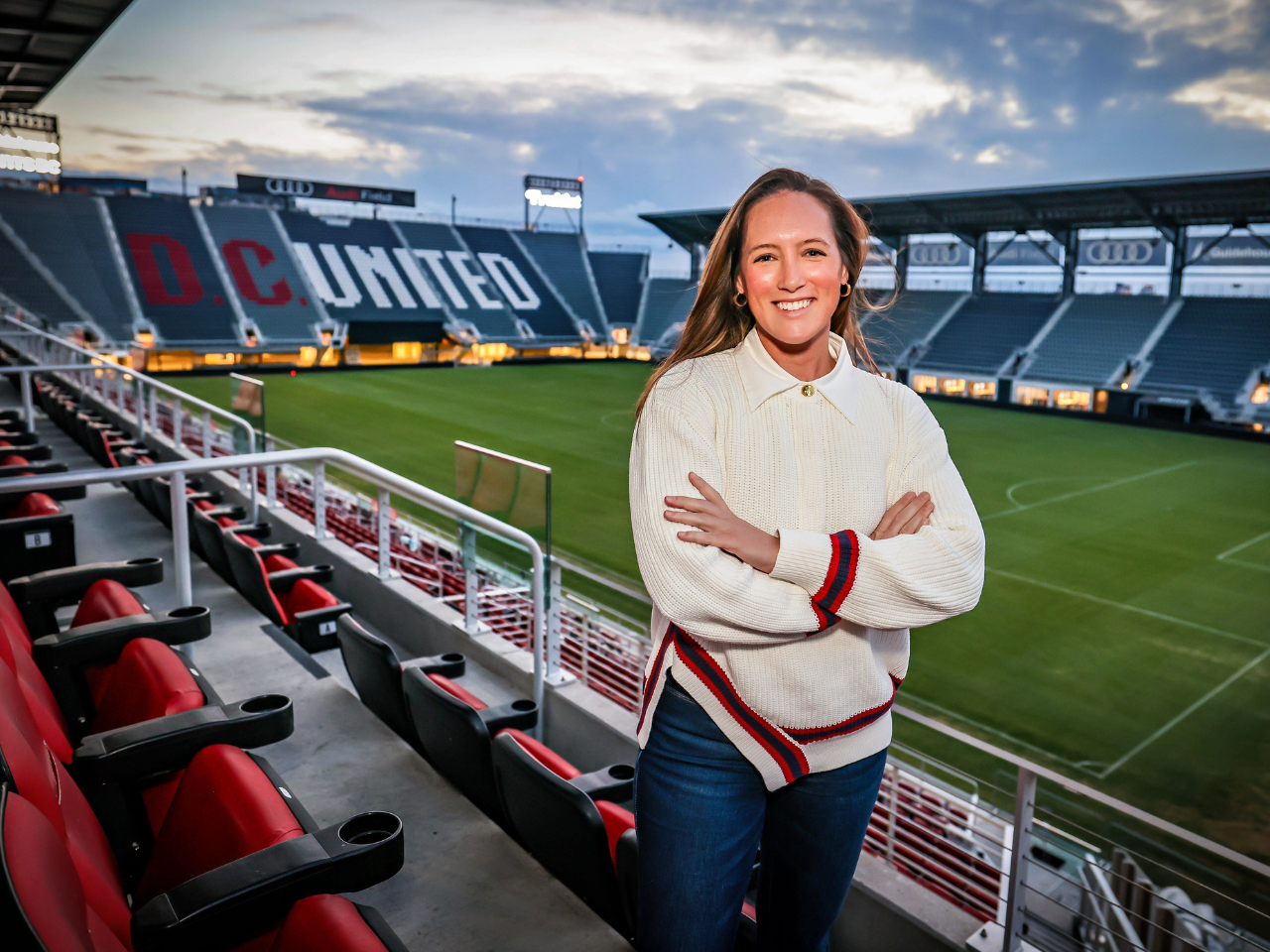Girl at Audi Field