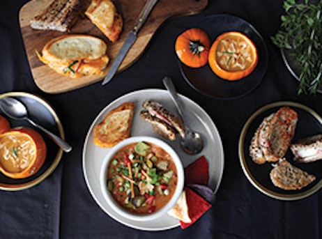 soup and bread plates