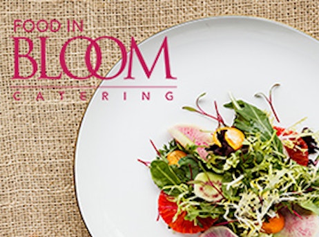 bloom catering logo with salad plate
