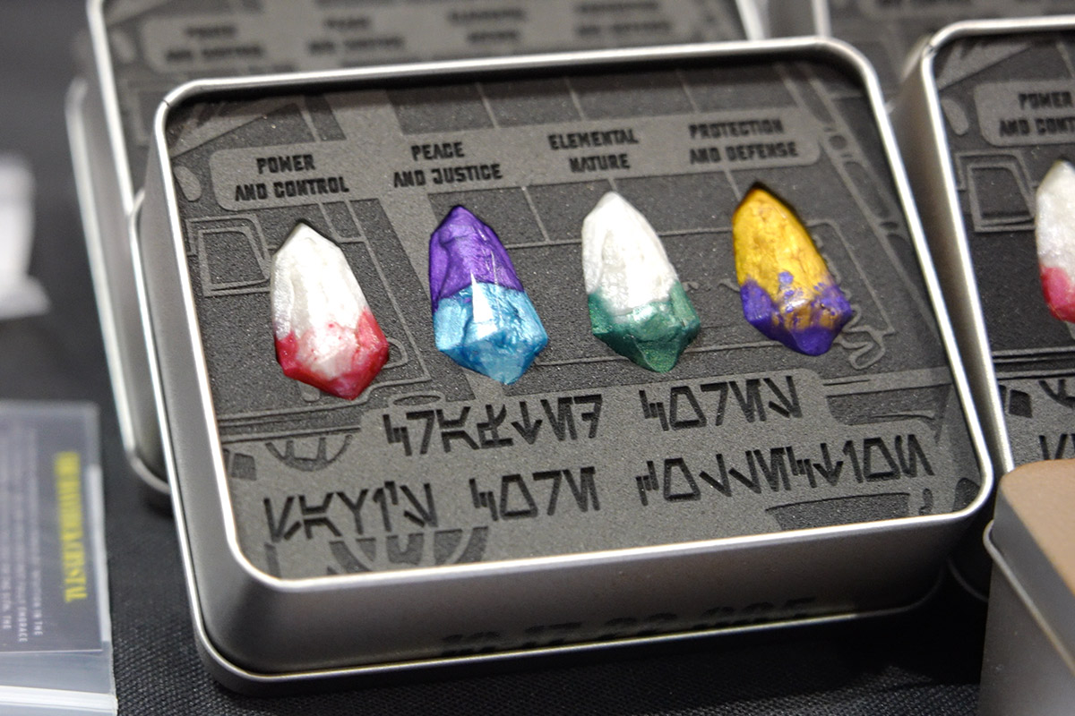 Kyber Crystals from CraftedCores on display