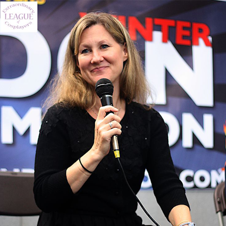 Veronica Taylor at MEFCC Hall of Fame, original voice of Ash Ketchum in Pokémon.