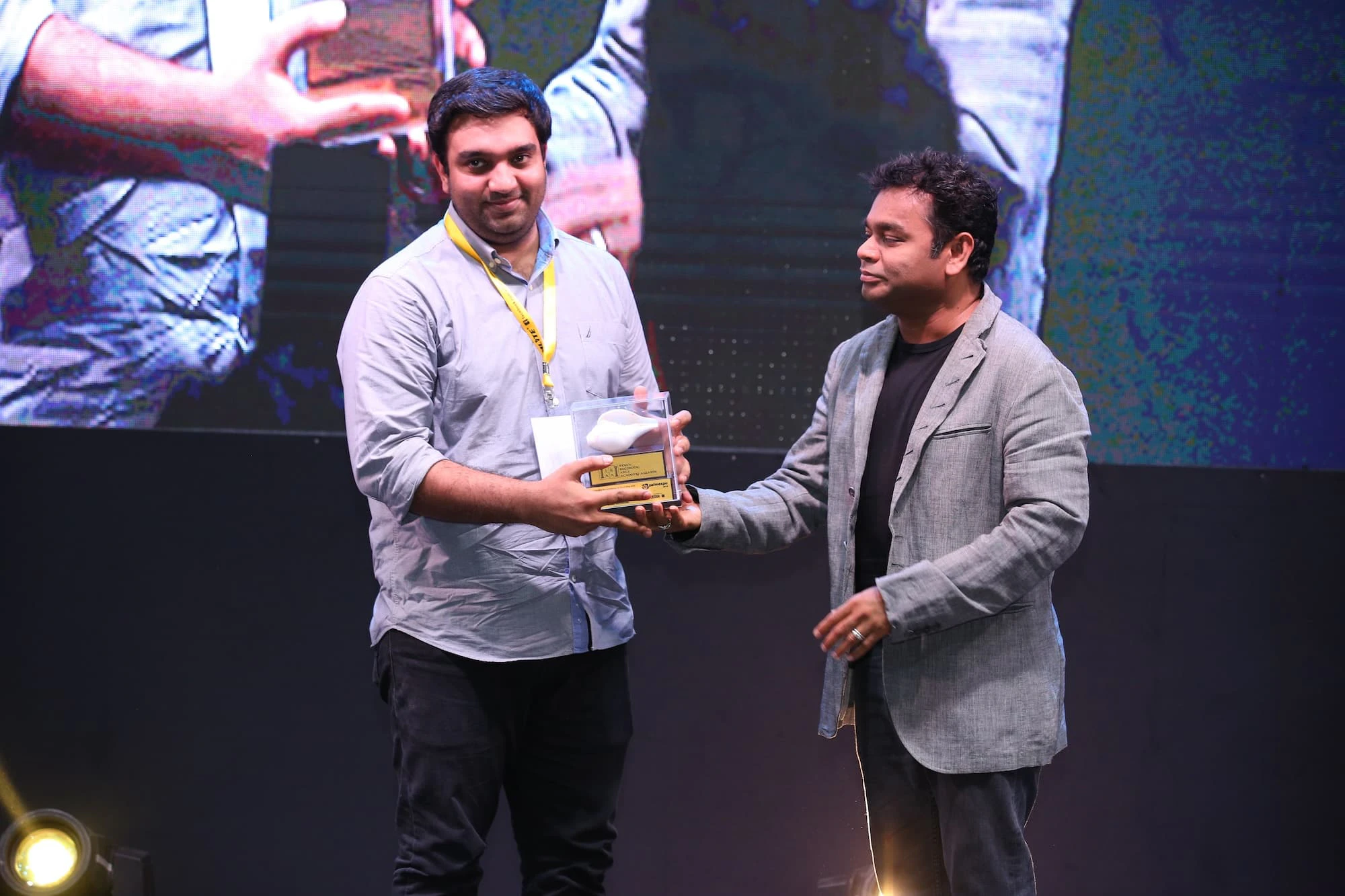 Vinay Sridhar receives Lifetime Achievement Award for Sound Recording on behalf of Late H. Sridha