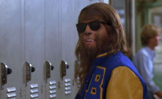 Scott, now fully transformed into a wolf, shows up at school in his letterman jacket, he dons sunglasses as he smiles at a person off screen