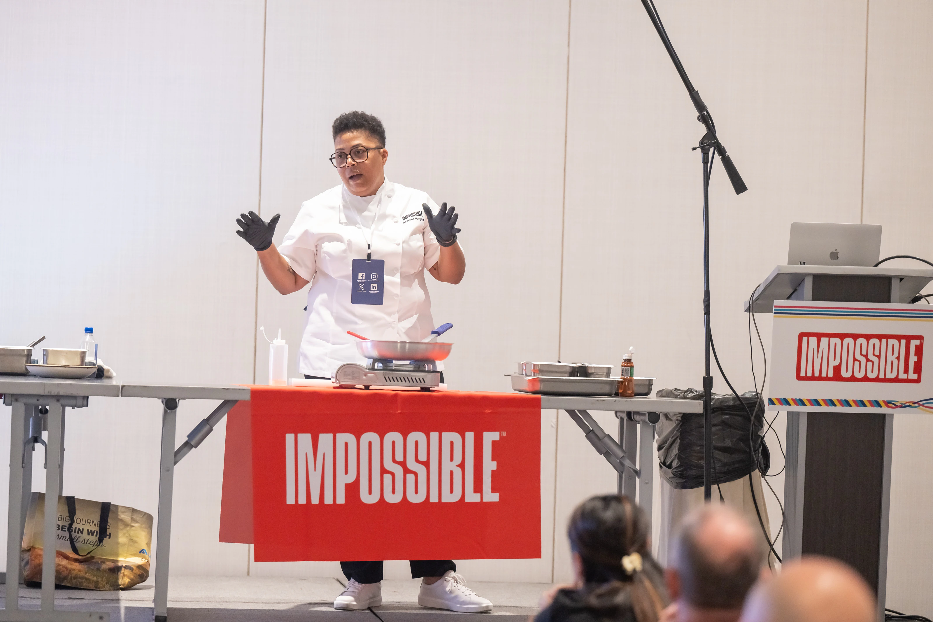 A workshop session from our 2024 MenuDirections with a culinary demonstration.