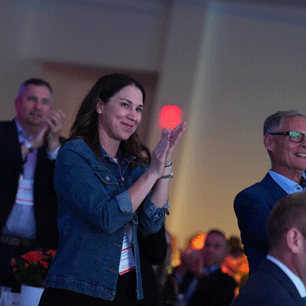 WasteExpo attendees listening in on Waste360 awards ceremony