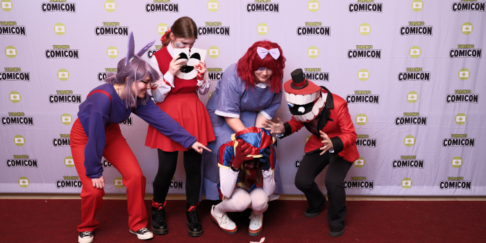 The gang from Freddy Fazbear's sister location is on the hunt! Scaring everyone in their path. This group of 5 are dressed as the various characters from the famous franchise.