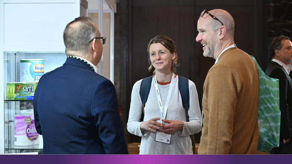 Tissue World visitors meeting exhibitors