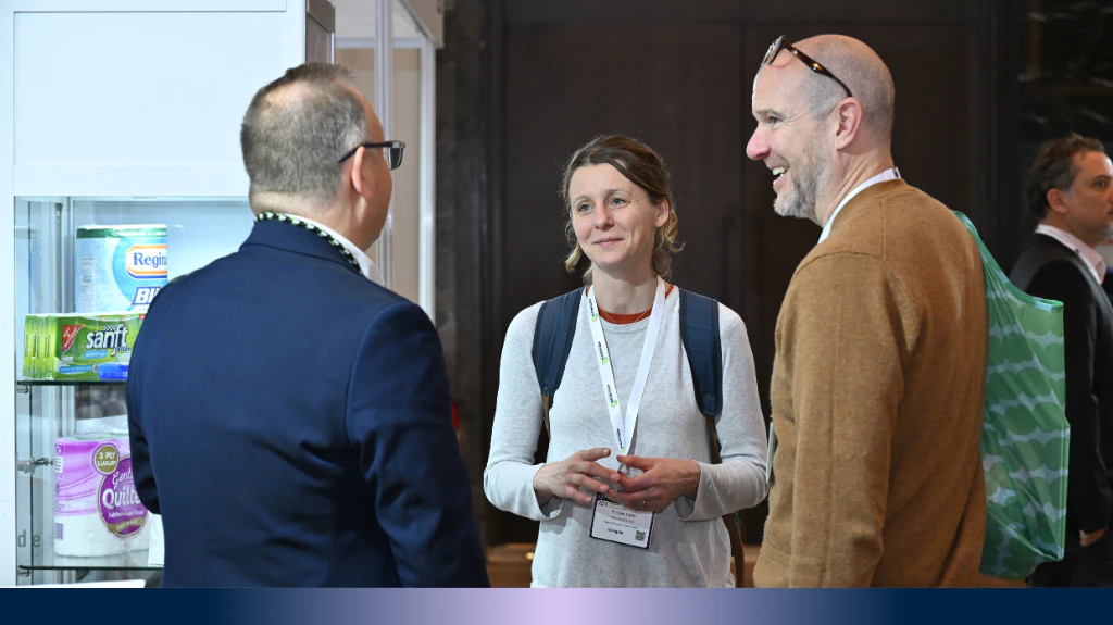 Tissue World visitors meeting exhibitors