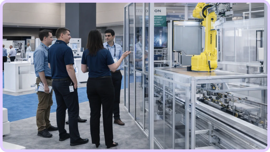 Exhibit Showing off Product at Tissue World