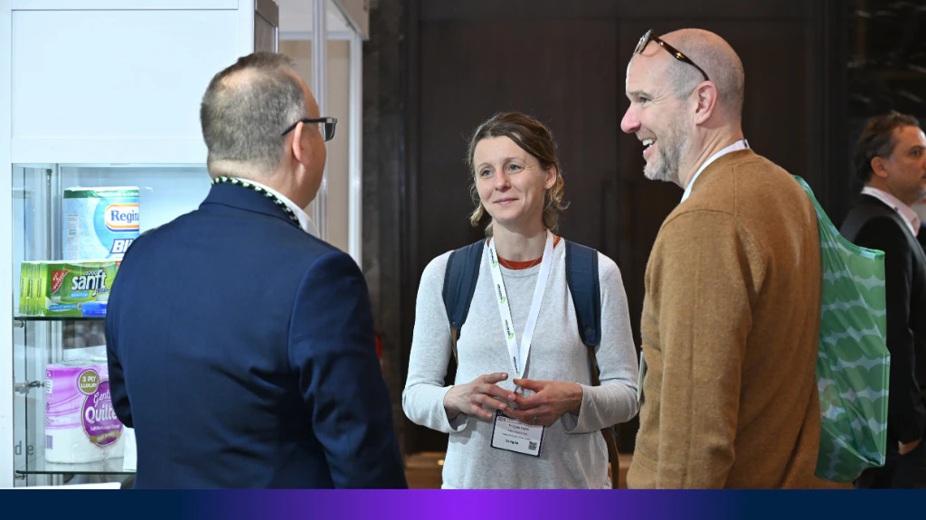Tissue World visitors meeting exhibitors