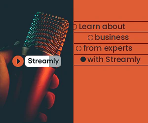 Microphone image - Learn about business from experts with Streamly