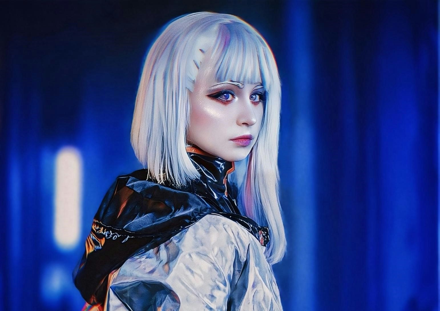 Anya Dogari, a cosplay judge at MEFCC 2025, wearing an intricate fantasy costume.