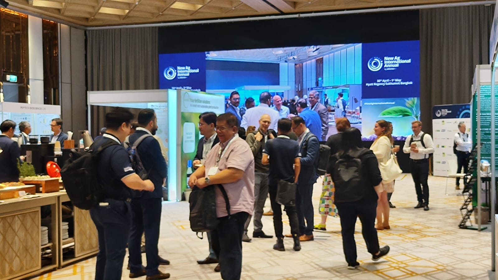Crowed exhibition area at New AG International Annual