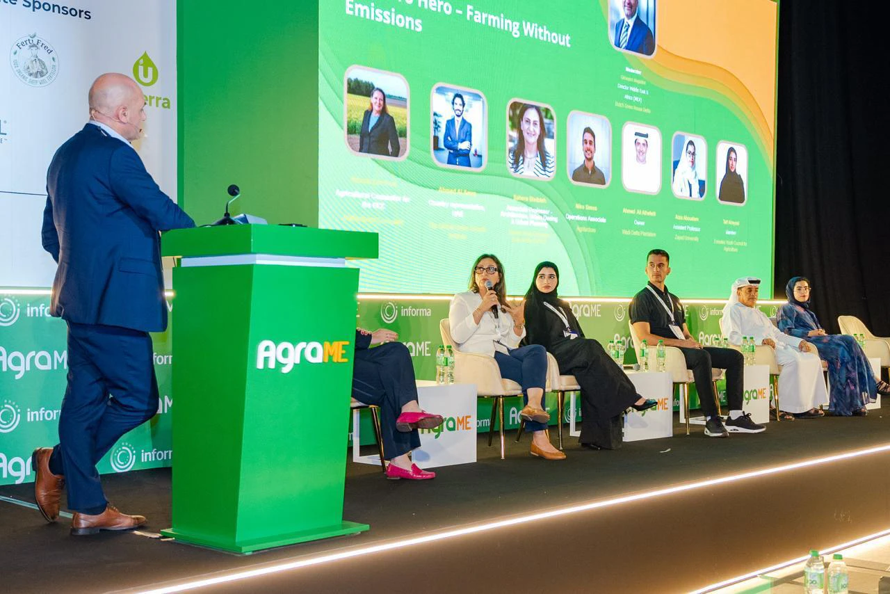 Expert speakers presenting at the Growtech Middle East agriculture conference in Dubai