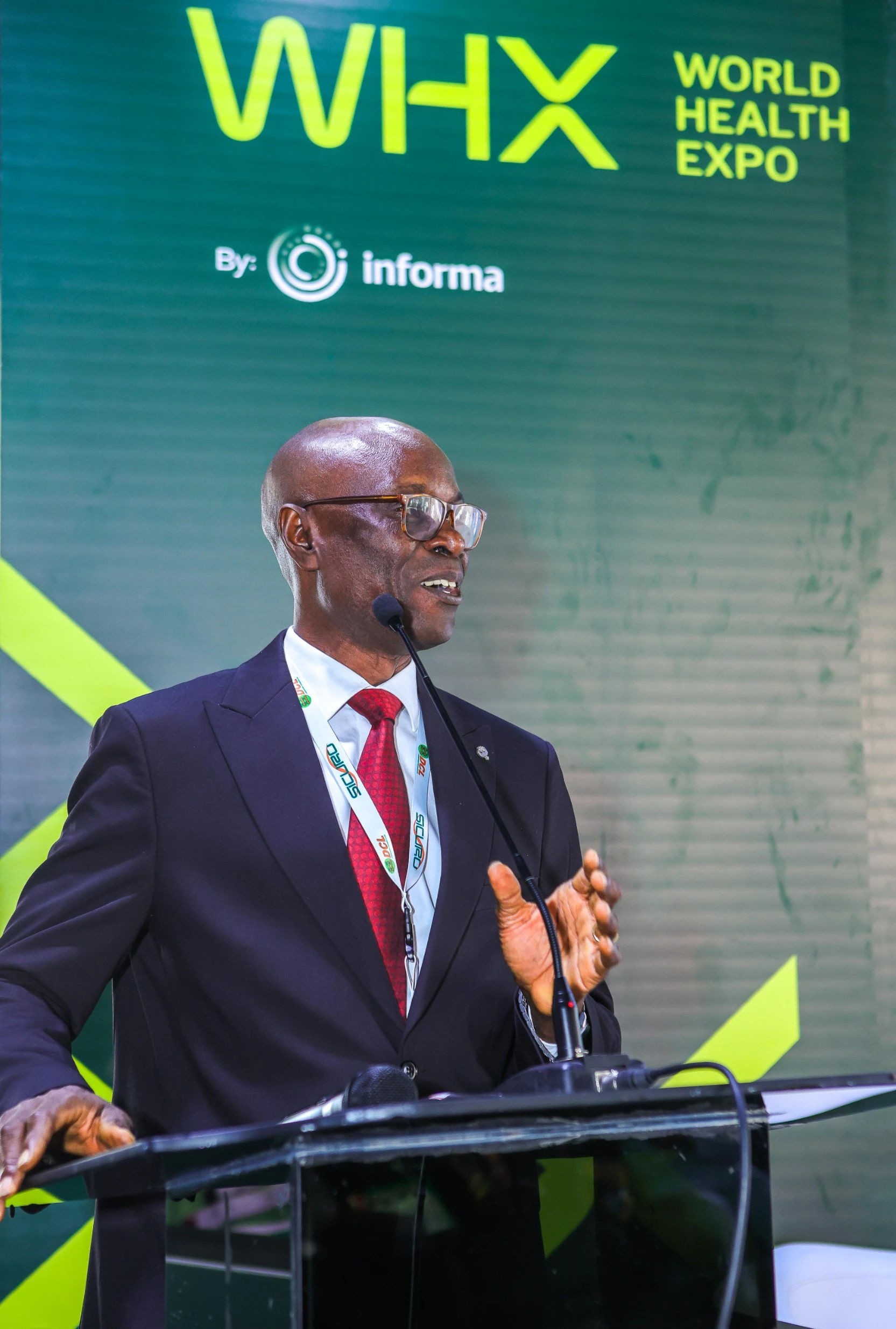 Industry expert sharing insight in WHX Labs Dubai Expo