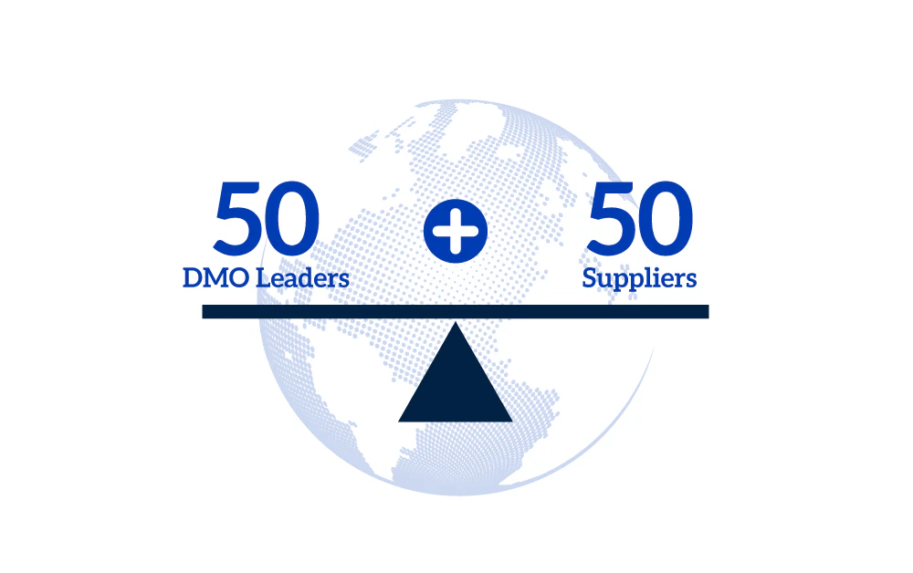 Large of professionals outside smiling for a photo