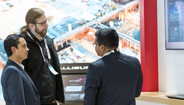 Businessman speaking at MEOS GEO 2023