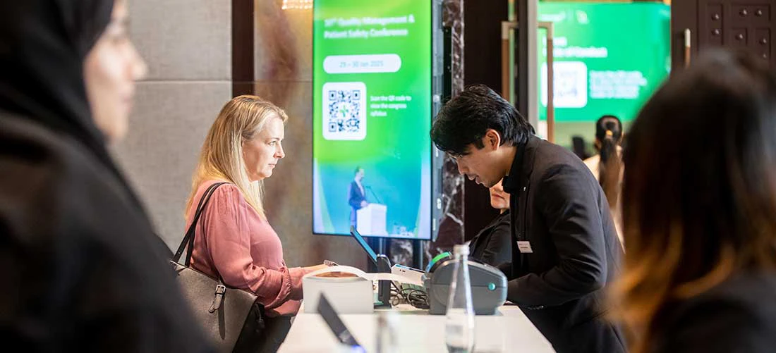Visitor resource centre at WHX Labs Dubai Event