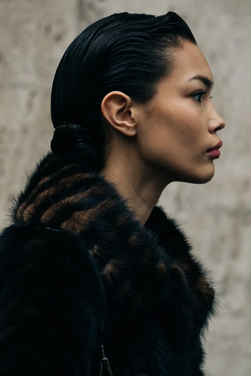 Jessica Willis outside Max Mara