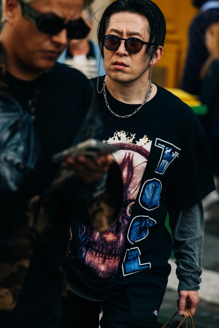 Outside Comme des Garçons