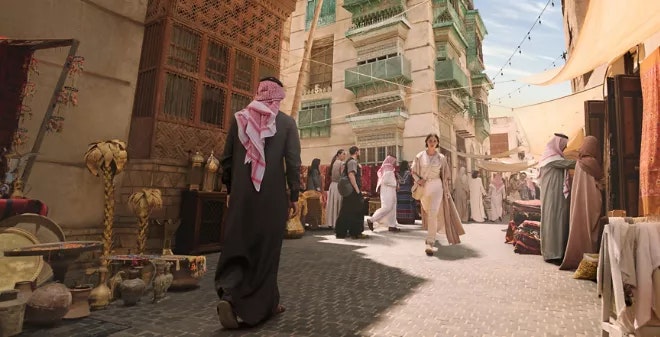 Herbalist Lane with antique shops with a cobble street in the middle