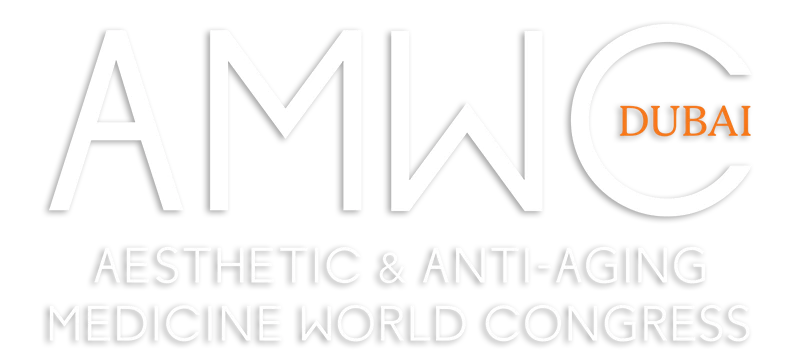 AMWC Dubai - Logo - white version