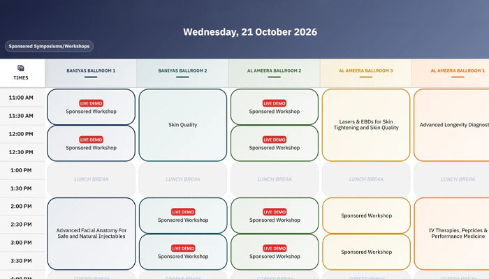 AMWC Dubai - Schedule at-a-glance