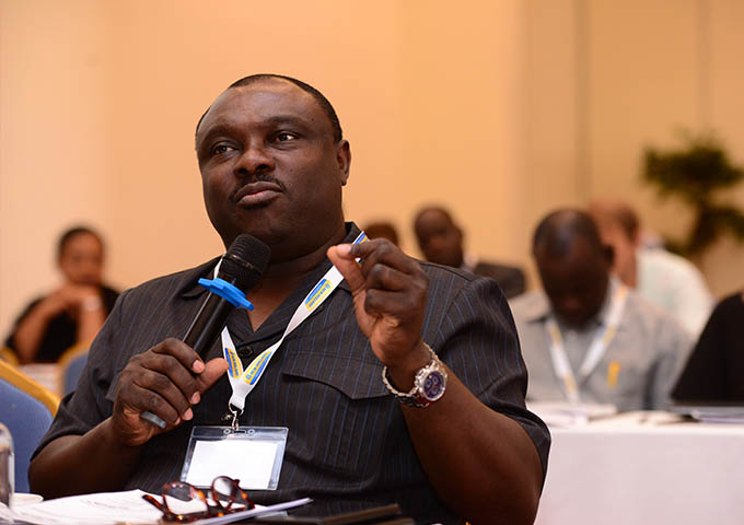 asking question at Africa Sugar Conference