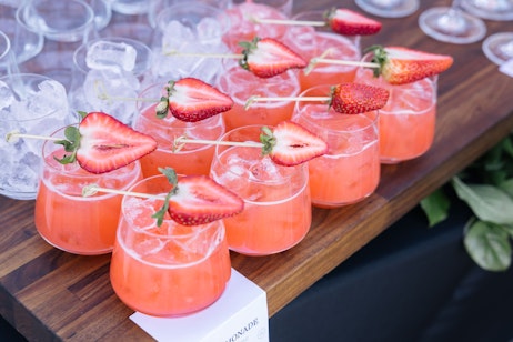 Strawberry cocktails