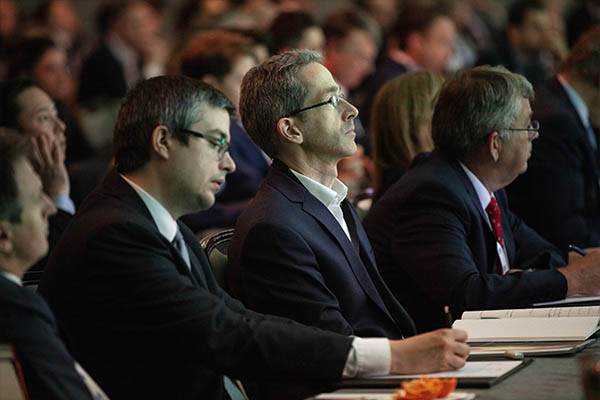 audience note taking at packaging waste and sustainability forum