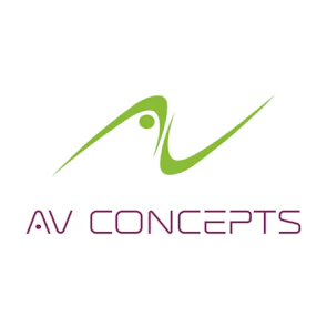 AV Concepts logo – MEES 2026 Exhibitor supports the power of face-to-face marketing through Events Production.