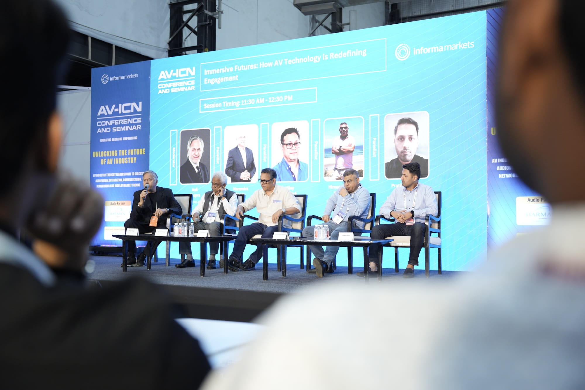 Panel discussion at AV-ICN conference about AV technology redefining engagement.