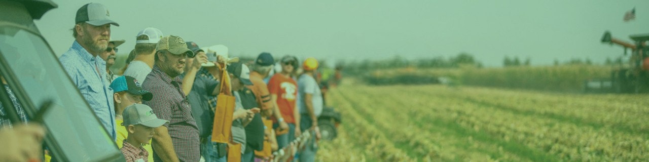 Visitors in farm show