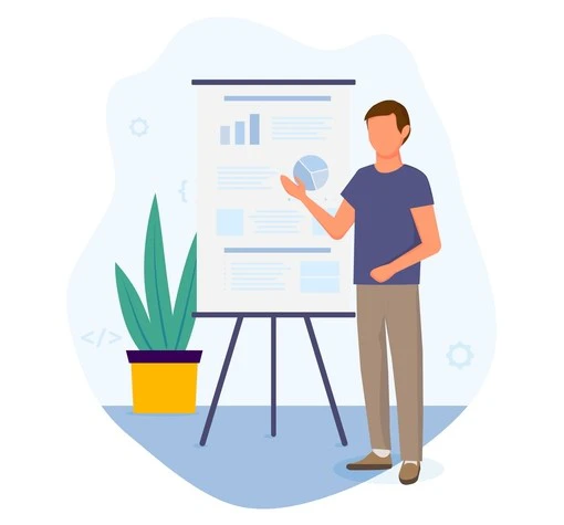 Creating a Digital Marketing Plan Illustration