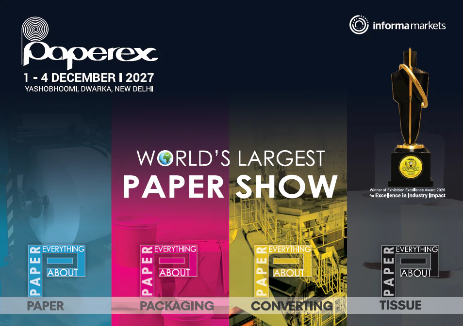 Cover of the Paperex India brochure
