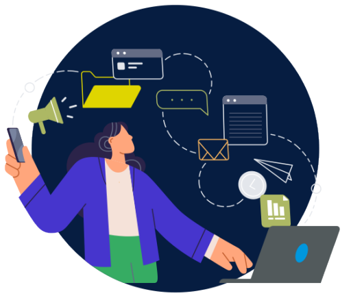 A través de contenidos