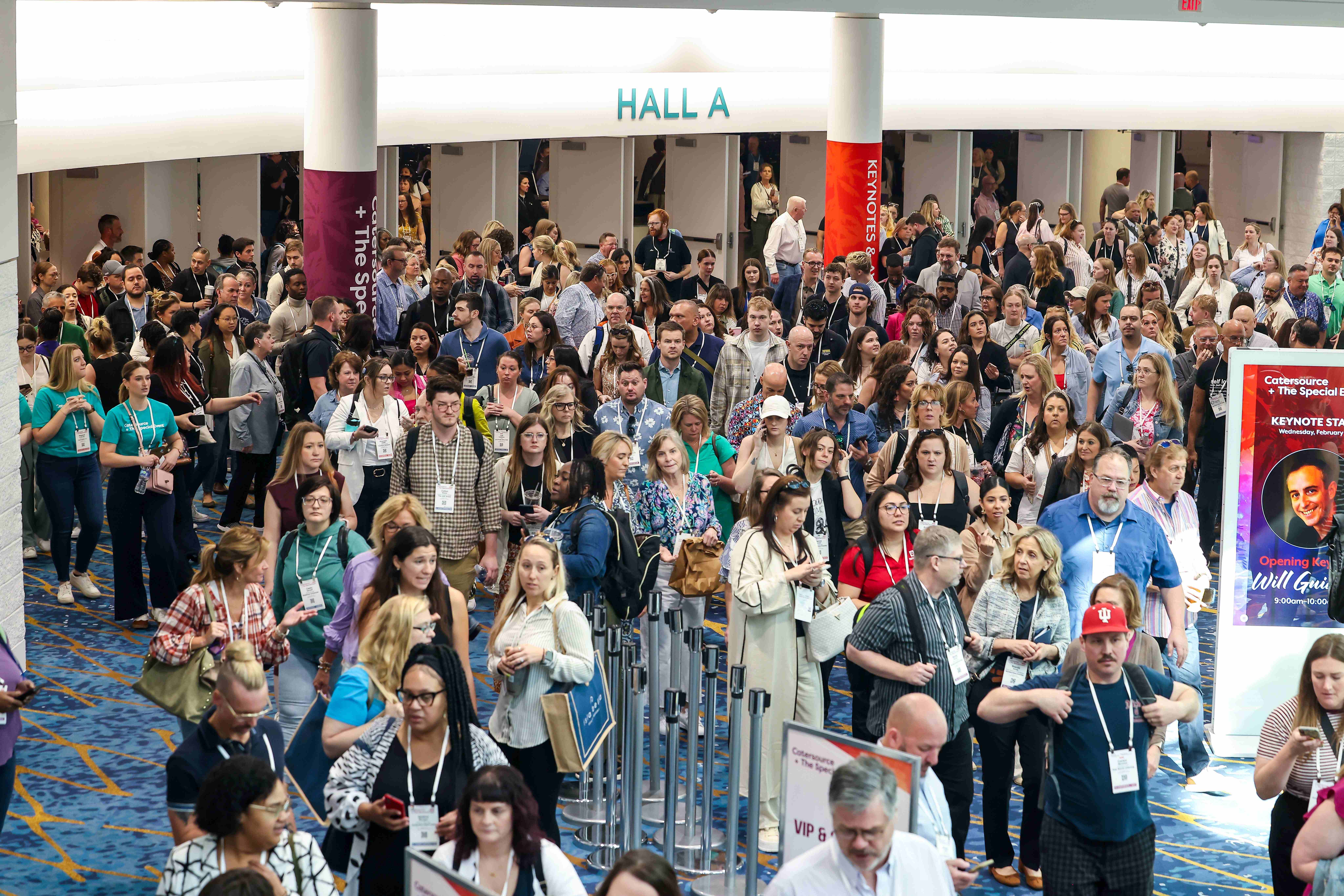 Catersource + The Special Event 2025 traffic to the exhibit hall