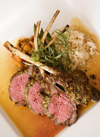 lamb chops with rice