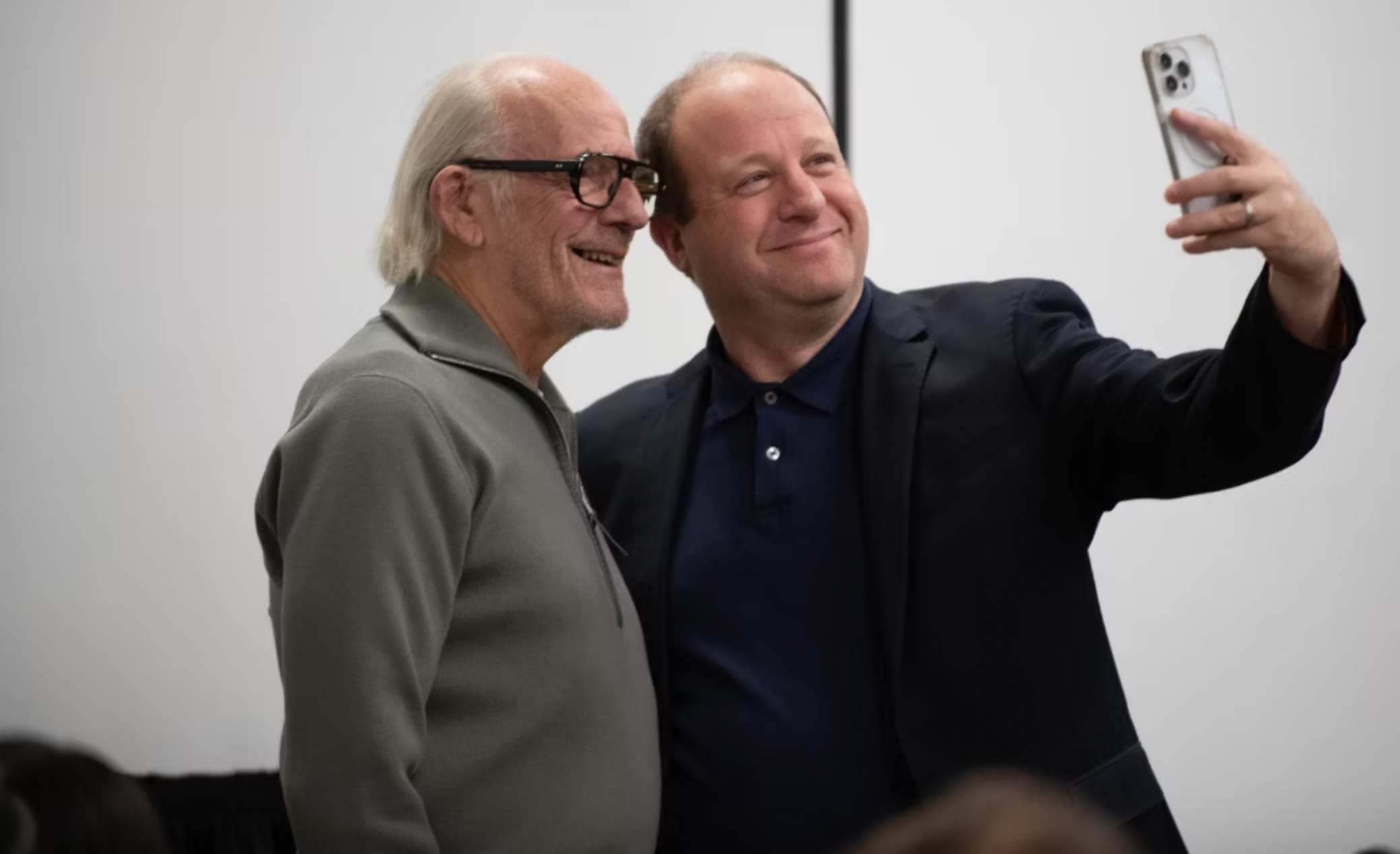 Chris Lloyd and the governor of Denver taking a selfie