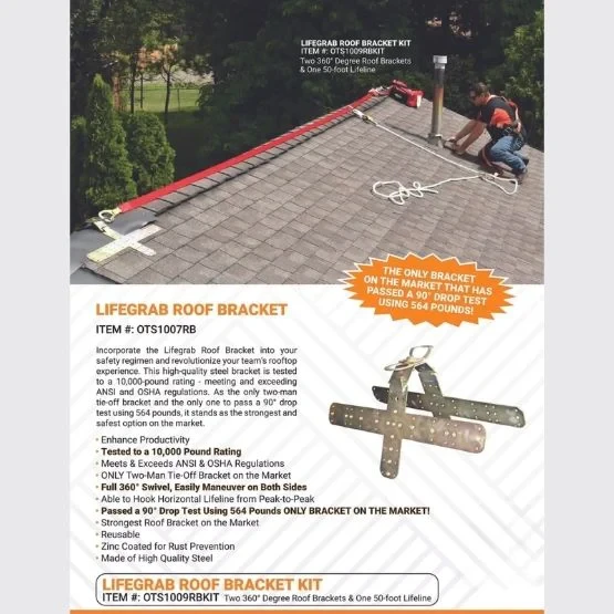 LifeGrab 360° Roof Bracket and LifeGrab Elevated Roof Bracket