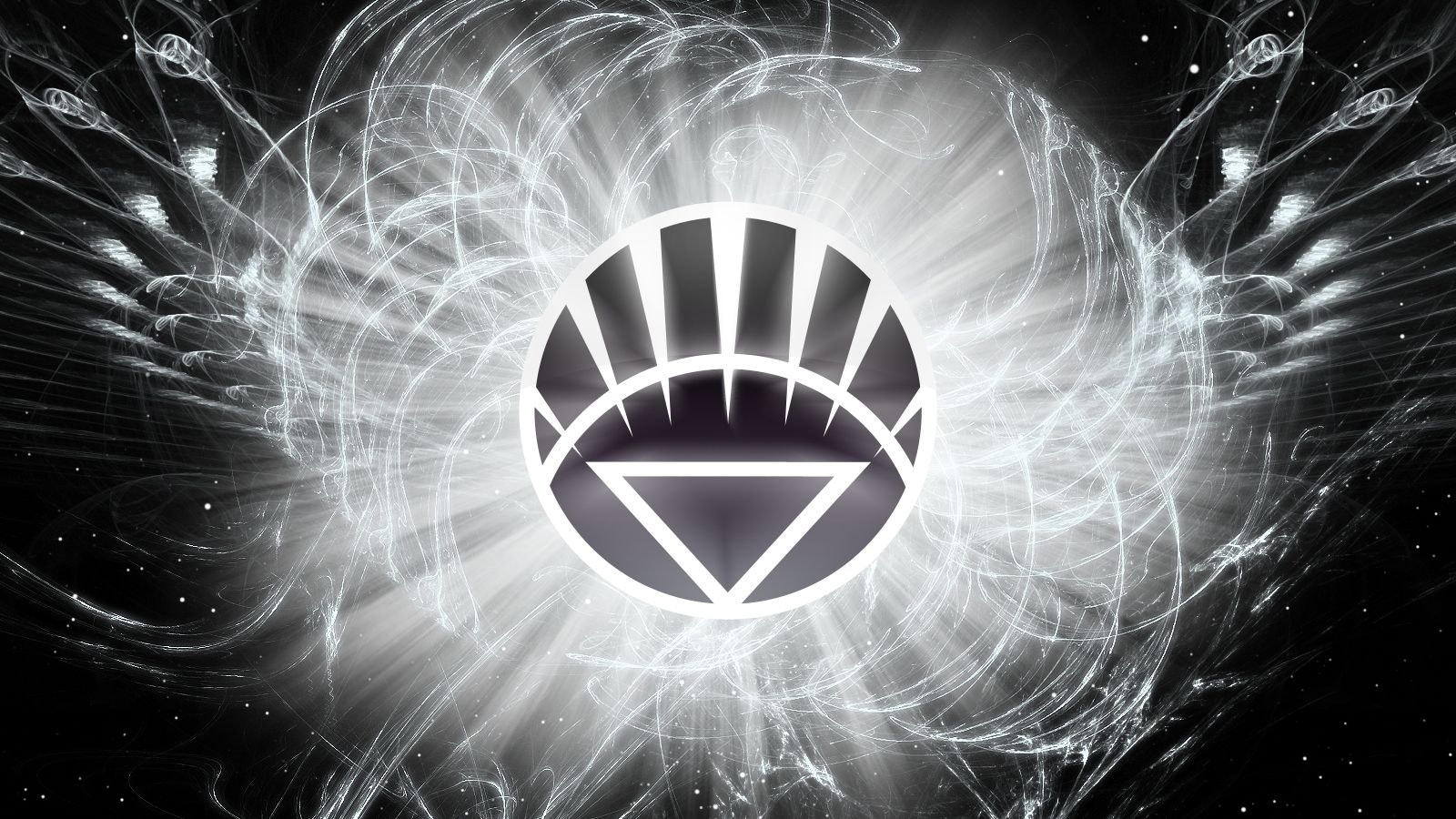 The Green Lantern logo featuring the White Lantern