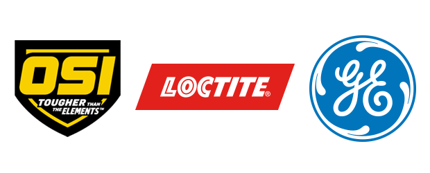 Logo of OSI, Loctite and GE
