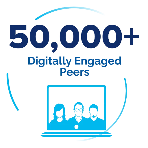 50000+ Digitally Engaged Peers