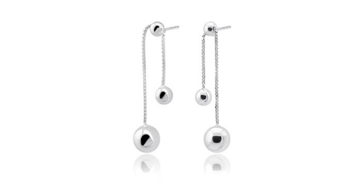 Silver earrings